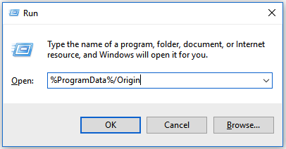 Clear Origin Cache on Windows