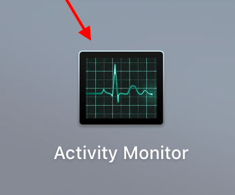 Open Activity Monitor om Transmission te verwijderen