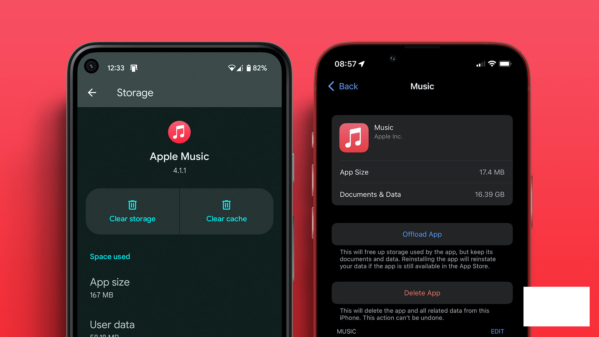 Очистить кэш Apple Music на iPhone