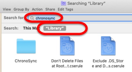 قم بإلغاء تثبيت ChronoSync والملفات ذات الصلة به