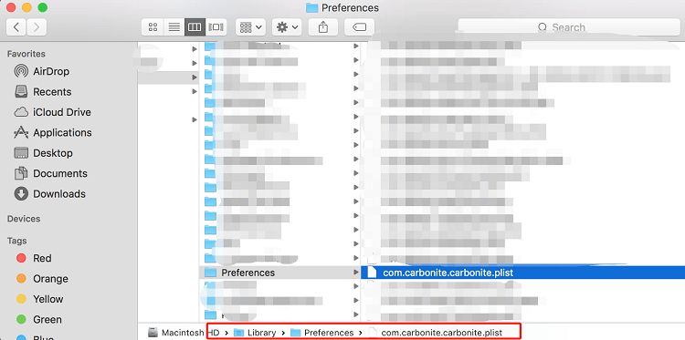 Completely Uninstall Carbonite on Mac