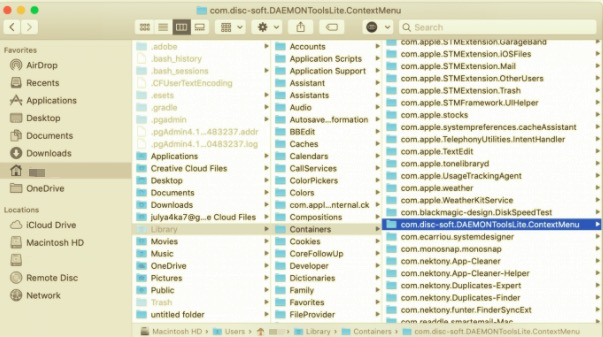 Удалите Daemon Tools на Mac со всеми связанными файлами