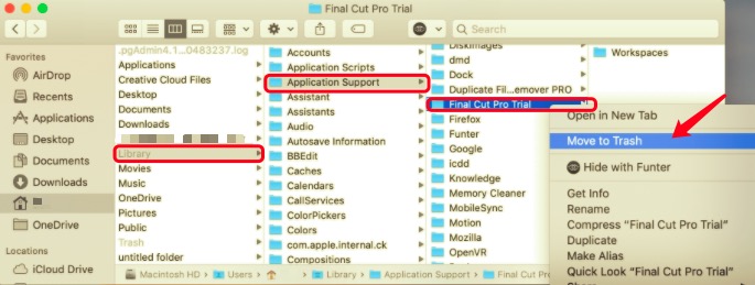 Ręcznie odinstaluj Final Cut Pro na komputerze Mac z jego plikami pomocniczymi