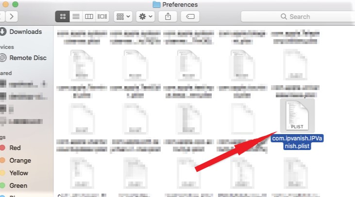 Delete Leftovers of IPVanish from Mac