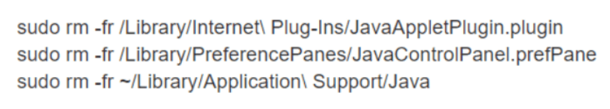 Полностью удалить Java с Mac
