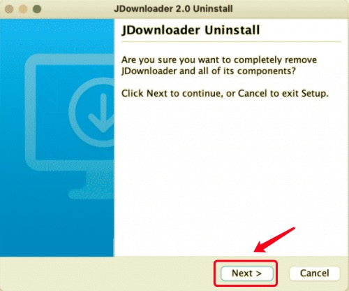 Odinstaluj JDownloader na Macu za pomocą jego deinstalatora