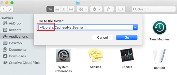 قم بإزالة الملفات ذات الصلة بـ NetBeans من Mac
