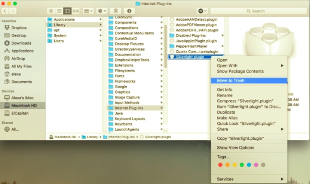 Manually Removing Silverlight and Its Related Files from Mac