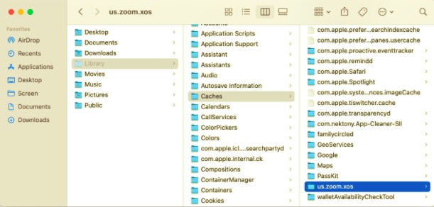 حذف Zoom Remnants على Mac يدويًا