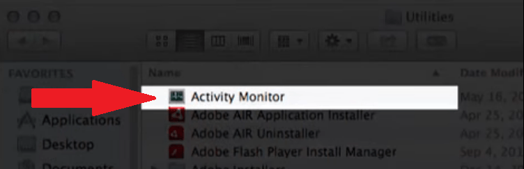  Double Click on Activity Monitor 