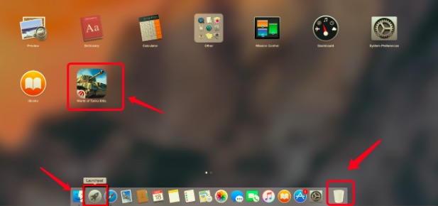 通过 Launchpad 在 Mac 上删除 World of Tanks