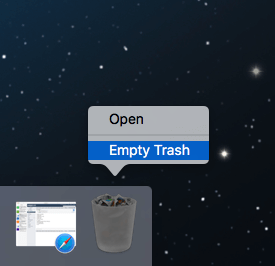 Empty Trash to Uninstall MacFamilyTree Completely