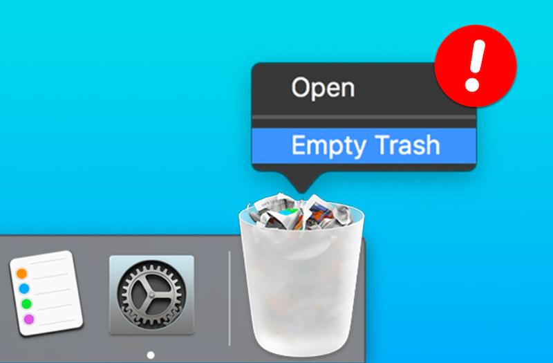 Очистите корзину, чтобы навсегда удалить NeoOffice и удалить его остатки