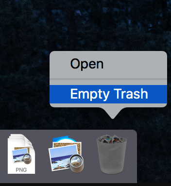Empty Trash to Completely Uninstall PhotoStyler 