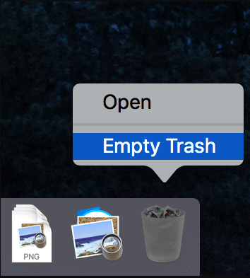 Empty Trash to Uninstall RipIt