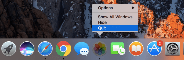 Force Quit Mac From Dock