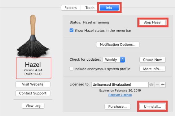 Melhor desinstalador para Mac - Hazel