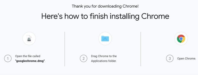 Переустановите Google Chrome на Mac
