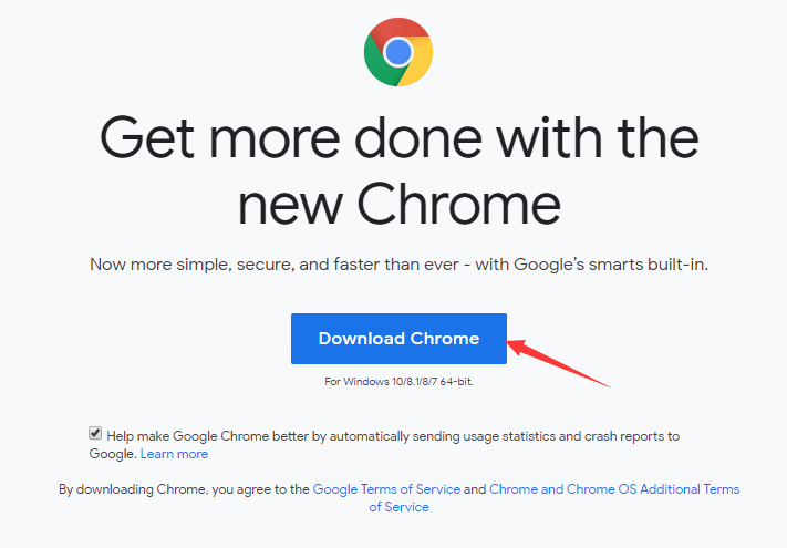 Переустановите Google Chrome в Windows