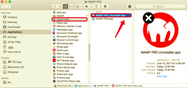 Uninstall MAMP on Mac with Built-in Uninstaller