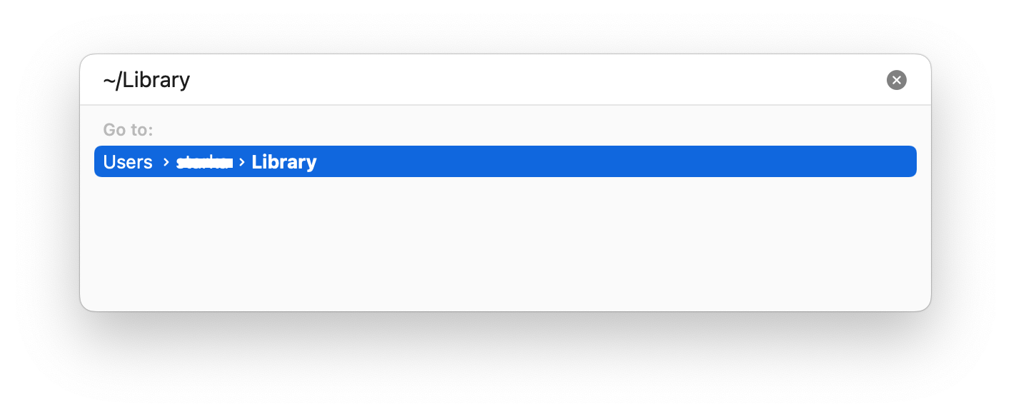 Mac 추적에서 PhoneView를 제거하려면 라이브러리에 들어가십시오.