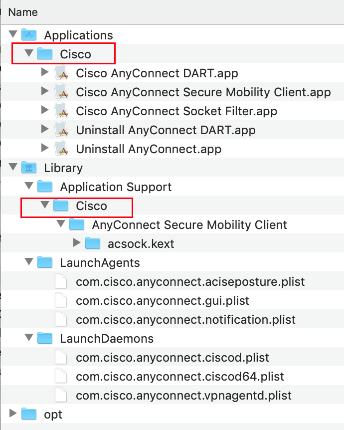 Usuń pozostałe pliki Cisco