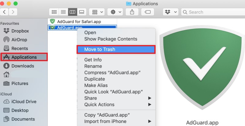 كيفية إلغاء تثبيت AdGuard على نظام Mac يدويًا