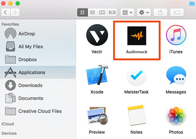 Как вручную удалить Audiomack на Mac