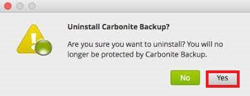 Como faço para desinstalar o Carbonite do meu Mac manualmente