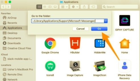 قم بإلغاء تثبيت Microsoft Messenger يدويًا على جهاز Mac