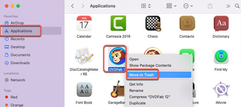 Manual Steps to Remove DVDFab from Mac