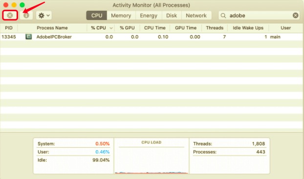 Mac에서 AdobeIPCBroker 수동 제거 또는 비활성화