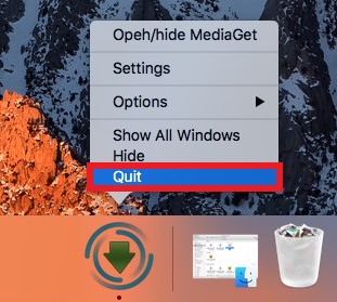 Desinstalar manualmente o Mediaget no Mac