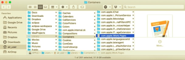 Ręcznie usuń strony z komputera Mac
