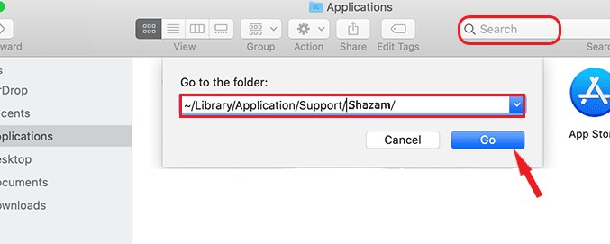 Shazam-bestanden en caches volledig verwijderen