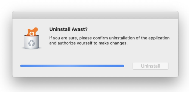 Verwijder Avast op Mac met behulp van het meegeleverde verwijderprogramma