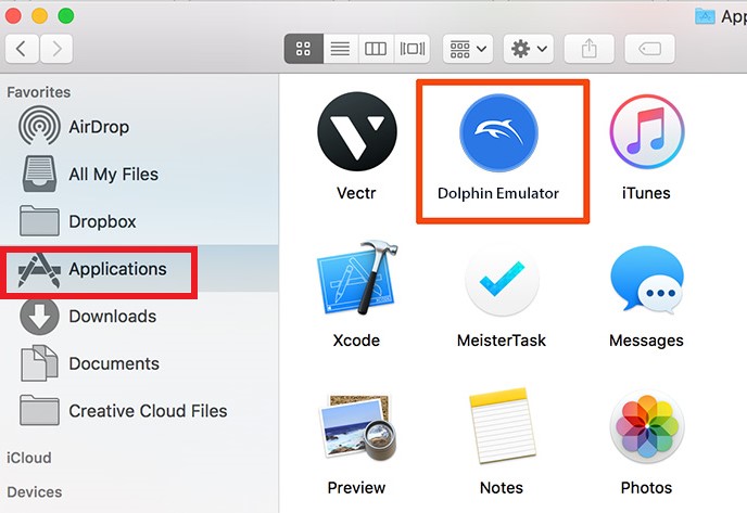 Desinstalar manualmente o Dolphin no Mac