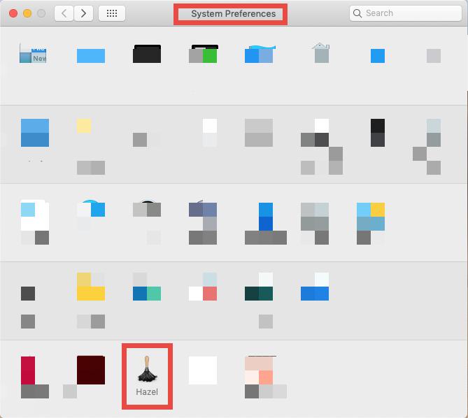 Remove Hazel from Mac System Preferences