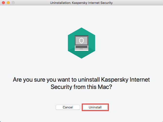 Удалить Kaspersky на Mac