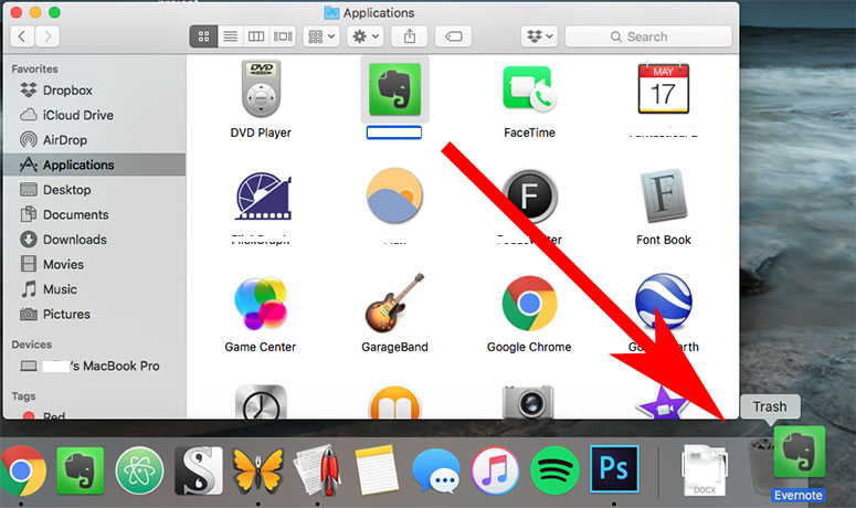 Handmatige verwijdering van apps op Mac