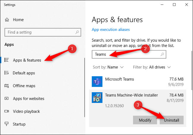 Odinstaluj Microsoft Teams w systemie Windows