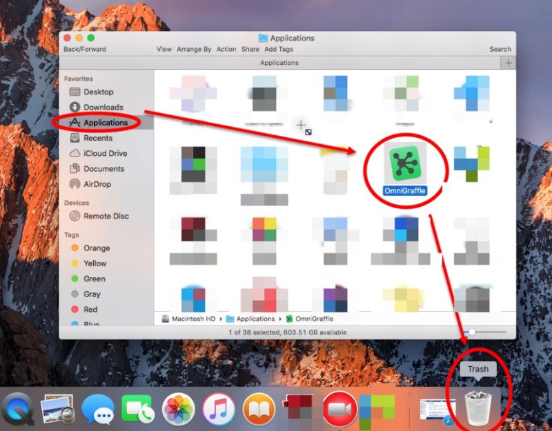 Remove Omnigraffle from Mac Manually
