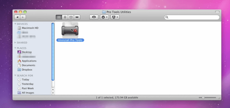 Manually Uninstall Pro Tools on Mac