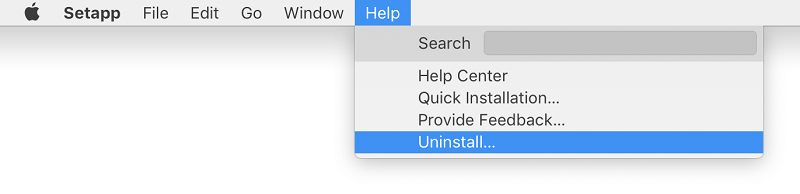 Uninstall Setapp