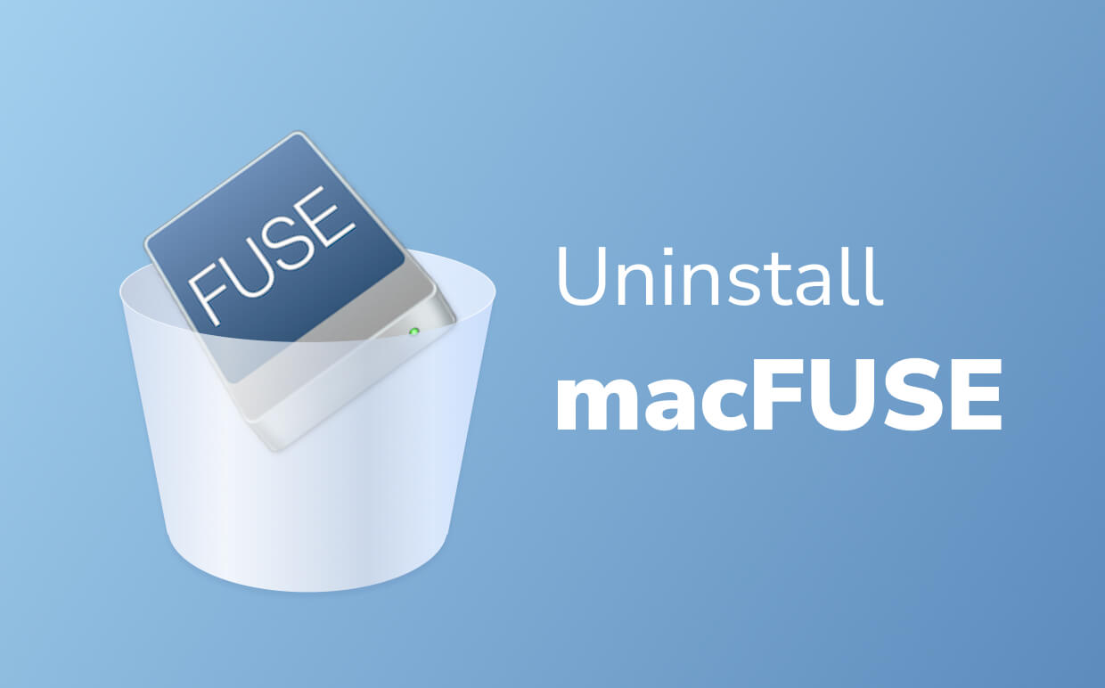 Uninstall macFUSE