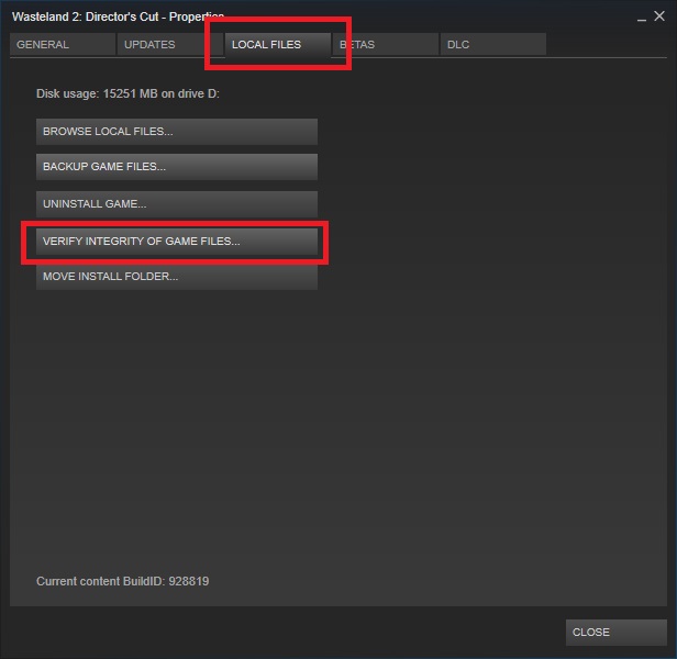 Verify Steam Game Caches