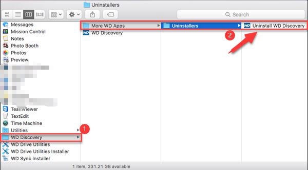 Verwijder WD Discovery van Mac met behulp van het verwijderprogramma