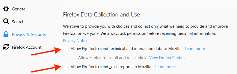 Firefoxブラウザでポップアップを有効にする