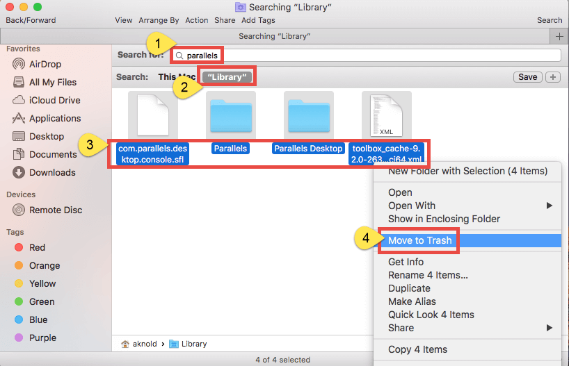 使用所有相关文件在 Mac 上卸载 Parallels