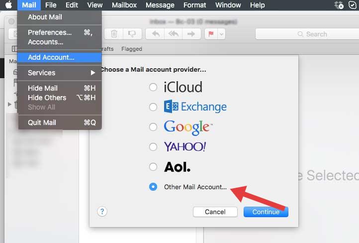 Add Email Account To Apple Mail